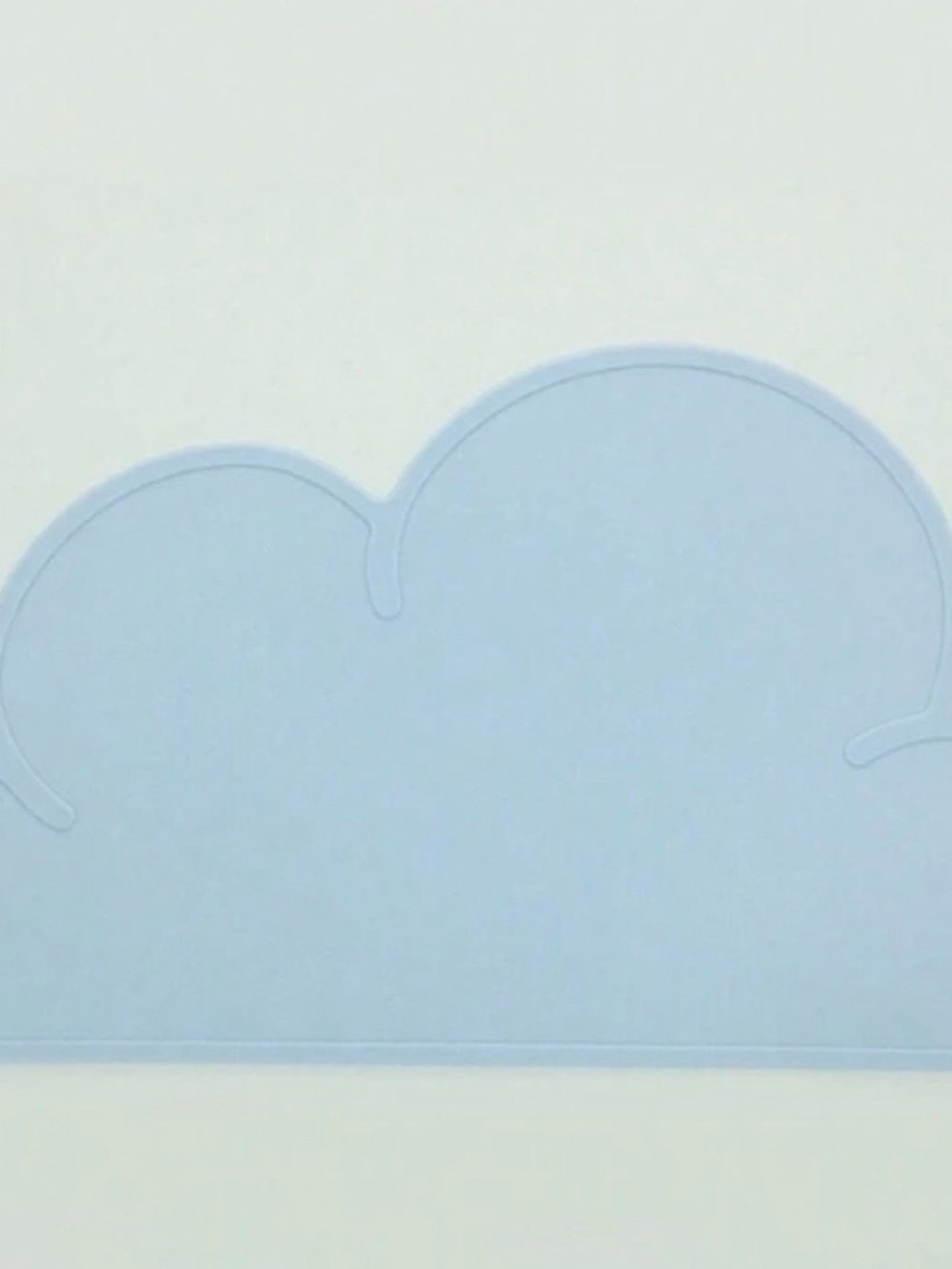 SHEIN Light Blue Cloud Silicone Placemat
